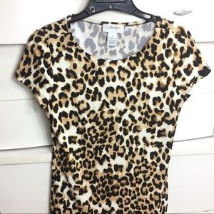 Carmen Marc Valvo Leopard print top